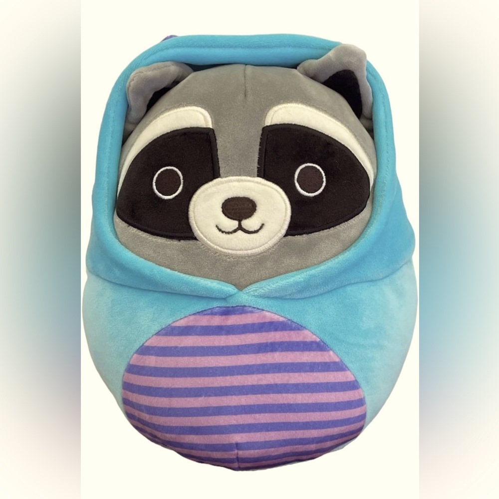 Squishmallow 12” Halloween Rocky The Raccoon in Blue Monster Costume